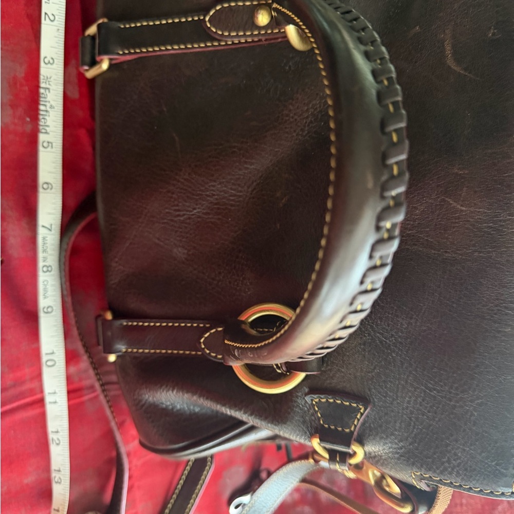 Dooney & Bourke Florentine Medium-Chestnut and wallet - Picture 14 of 16